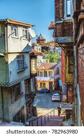 ISTANBUL, TURKEY : Fener District With View Of Phanar Greek Orthodox College On October 11, 2017