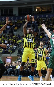 Istanbul / Turkey - January 10, 2019: Bobby Dixon During EuroLeague 2018-19 Round 18 Basketball Game Fenerbahce Beko Vs Zalgiris Kaunas At Ulker Sports Arena.