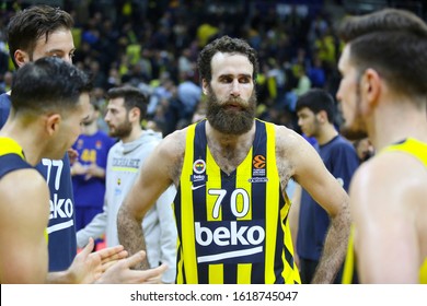 ISTANBUL / TURKEY - JANUARY 16, 2020: Luigi Datome During EuroLeague 2019-20 Round 20 Basketball Game Between Fenerbahce And Barcelona.