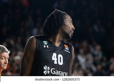 Istanbul / Turkey - January 9, 2019: Jeremy Evans During EuroLeague 2018-19 Round 17 Basketball Game Darussafaka Tekfen Vs CSKA Moscow At Volkswagen Arena.