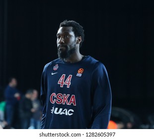 Istanbul / Turkey - January 9, 2019: Othello Hunter During EuroLeague 2018-19 Round 17 Basketball Game Darussafaka Tekfen Vs CSKA Moscow At Volkswagen Arena.