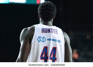 Istanbul / Turkey - January 9, 2019: Othello Hunter During EuroLeague 2018-19 Round 17 Basketball Game Darussafaka Tekfen Vs CSKA Moscow At Volkswagen Arena.