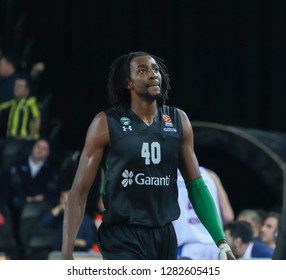 Istanbul / Turkey - January 9, 2019: Jeremy Evans During EuroLeague 2018-19 Round 17 Basketball Game Darussafaka Tekfen Vs CSKA Moscow At Volkswagen Arena.