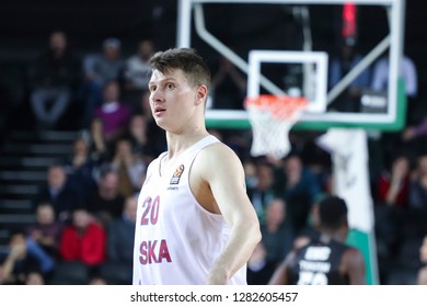 Istanbul / Turkey - January 9, 2019: Andrey Vorontsevich During EuroLeague 2018-19 Round 17 Basketball Game Darussafaka Tekfen Vs CSKA Moscow At Volkswagen Arena.