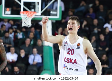 Istanbul / Turkey - January 9, 2019: Andrey Vorontsevich During EuroLeague 2018-19 Round 17 Basketball Game Darussafaka Tekfen Vs CSKA Moscow At Volkswagen Arena.