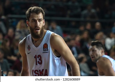 Istanbul / Turkey - January 9, 2019: Sergio Rodriguez During EuroLeague 2018-19 Round 17 Basketball Game Darussafaka Tekfen Vs CSKA Moscow At Volkswagen Arena.