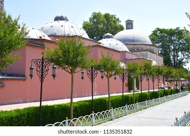ISTANBUL, TURKEY - JULY 11, 2018: The Haseki Hürrem Sultan Hamamı (Eng. Bath-house Of Haseki Hürrem Sultan). A 16th Century Turkish Bath Or Hammam, Commissioned By Roxelana.