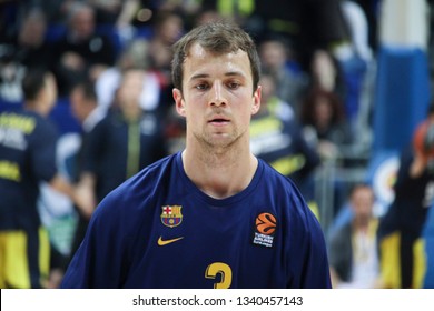 ISTANBUL / TURKEY - MARCH 15, 2019: Kevin Pangos During EuroLeague 2018-19 Round 26 Basketball Game Fenerbahce Vs Barcelona At Ulker Sports Arena.