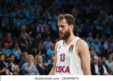 ISTANBUL / TURKEY - MARCH 20, 2019: Sergio Rodriguez During EuroLeague 2018-19 Round 27 Basketball Game Anadolu Efes Vs CSKA Moscow At Sinan Erdem Dome