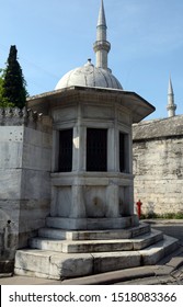 ISTANBUL, TURKEY – MAY 17: The tomb of Mimar Sinan at 17 May, 2019 at Istanbul Turkey. Sinan was the main architect of the Ottoman Empire.