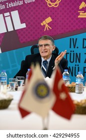 Istanbul, Turkey - May 22 2016: Aziz Sancar Who The Nobel Prize In Chemistry 2015. He Joined Including Days In Yildiz Technical University