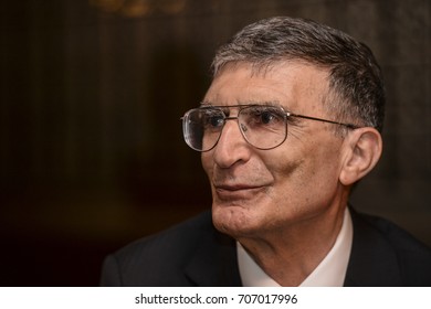 Istanbul, Turkey - May 24 2016: Aziz Sancar Who Won The Nobel Prize In Chemistry 2015.