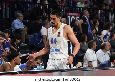 ISTANBUL / TURKEY, NOVEMBER 14, 2019: Gustavo Ayon During EuroLeague 2019-2020 Round 8 Basketball Game Between Anadolu Efes And Zenit St Petersburg At Sinan Erdem Dome.