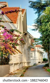 Istanbul, Turkey - November 2020 : Büyükada In Autumn, Princes Islands, HDR Image