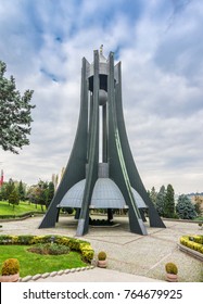 Istanbul, Turkey - November 23, 2017 :  Monumental Grave Of Turgut Ozal View In Istanbul. Halil Turgut Özal Was The 8th President Of Turkey From 1989 To 1993, 