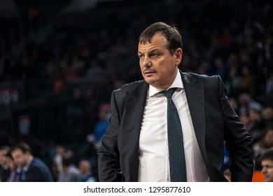 Istanbul / Turkey - November 30, 2018: Coach Ergin Ataman During EuroLeague 2018-19 Round 10 Basketball Game Anadolu Efes Vs Baskonia Vitoria At Sinan Erdem Dome.