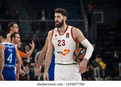 Istanbul / Turkey - November 30, 2018: Tornike Shengelia During EuroLeague 2018-19 Round 10 Basketball Game Anadolu Efes Vs Baskonia Vitoria At Sinan Erdem Dome.