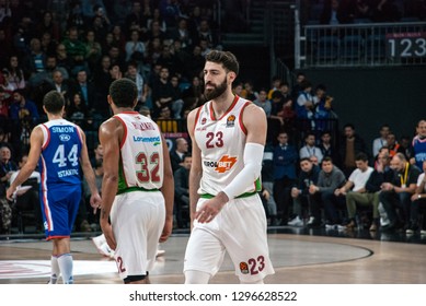 Istanbul / Turkey - November 30, 2018: Tornike Shengelia During EuroLeague 2018-19 Round 10 Basketball Game Anadolu Efes Vs Baskonia Vitoria At Sinan Erdem Dome.