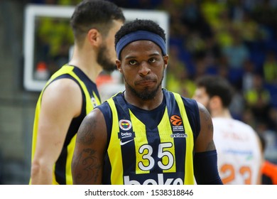 ISTANBUL / TURKEY, OCTOBER 17, 2019: Bobby Dixon During EuroLeague 2019-2020 Round 3 Basketball Game Between Fenerbahce Vs Baskonia Vitoria At Ulker Sports Arena.