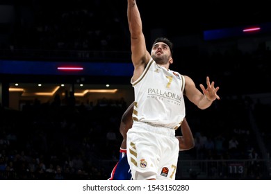 ISTANBUL / TURKEY, OCTOBER 24, 2019: Facundo Campazzo During EuroLeague 2019-2020 Round 4 Basketball Game Between Anadolu Efes And Real Madrid At Sinan Erdem Dome.