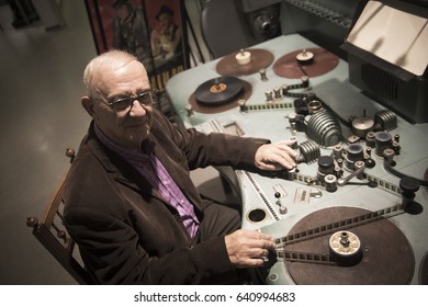 ISTANBUL, TURKEY - October  29, 2014: A Turkish Film Critic Atilla Dorsay.