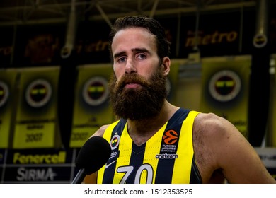 ISTANBUL / TURKEY - SEPTEMBER 23, 2019: Luigi Datome During The Fenerbahce Beko 2019/2020 Turkish Airlines EuroLeague Media Day At Ulker Sports Arena.