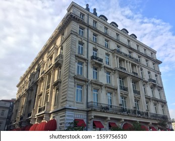 Istanbul, Turkey, September/23/2017: Pera Palace Hotel Exterior.