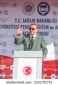 Istanbul, Turkey-April 29, 2011: Erdogan Attended The Opening Of Marmara University Pendik Training And Research Hospital, Which Was Built By The Istanbul Special Provincial Administration.