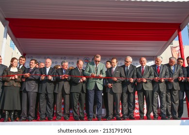 Istanbul, Turkey-April 29, 2011: Erdogan Attended The Opening Of Marmara University Pendik Training And Research Hospital, Which Was Built By The Istanbul Special Provincial Administration.