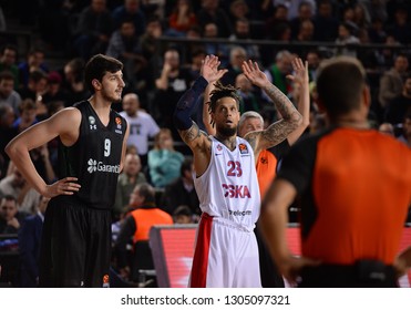 Istanbul, Turkey-January 9, 2019: Daniel Hackett During Euroleague 2018-19 Basketball Game Darussafaka Tekfen Vs CSKA Moscow At Volkswagen Arena.