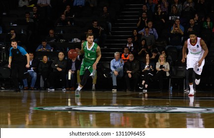 Istanbul, Turkey/March 20, 2018: Scottie Wilbekin In Action During Darussafaka Tekfen Vs FC Bayern Munich At Eurocup 2018 At Volkswagen Arena.