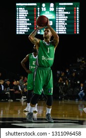 Istanbul, Turkey/March 20, 2018: Scottie Wilbekin In Action During Darussafaka Tekfen Vs FC Bayern Munich At Eurocup 2018 At Volkswagen Arena.