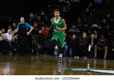 Istanbul, Turkey/March 20, 2018: Scottie Wilbekin In Action During Darussafaka Tekfen Vs FC Bayern Munich At Eurocup 2018 At Volkswagen Arena.