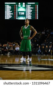 Istanbul, Turkey/March 20, 2018: Scottie Wilbekin In Action During Darussafaka Tekfen Vs FC Bayern Munich At Eurocup 2018 At Volkswagen Arena.