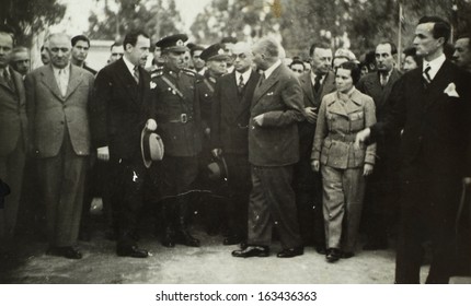 ISTANBUL-Turkey,Circa 1930's :Mustafa Kemal Ataturk founder Turkish Republic .Ataturk visiting Anatolia.Circa 1930's