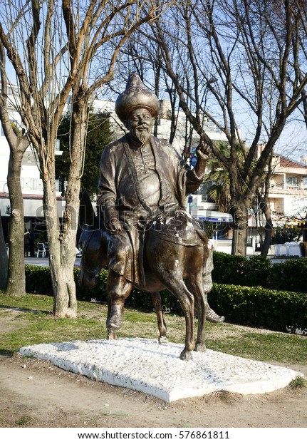 Istanbulturkeyfebruary 042017nasreddin Hoca Statue Albatros Coast Stock ...