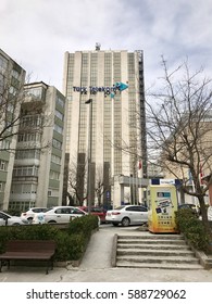 ISTANBUL,TURKEY-FEBRUARY 27,2017:Gayrettepe Turk Telekom Building In Istanbul