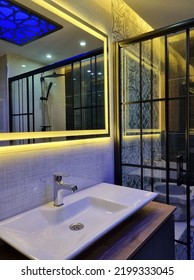 Istanbul,turkey-september 8 2022:special Design Ultra Luxury Bathroom