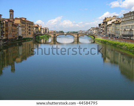 Italia Rio Arno Ponte Vecchio, Florencia