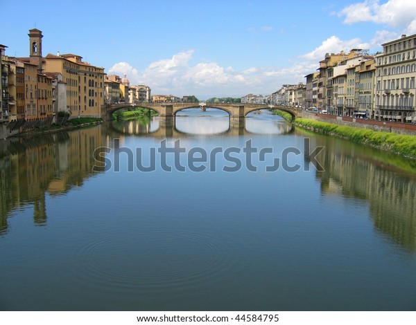 Italia Rio Arno Ponte Vecchio Florencia Stock Photo Edit Now