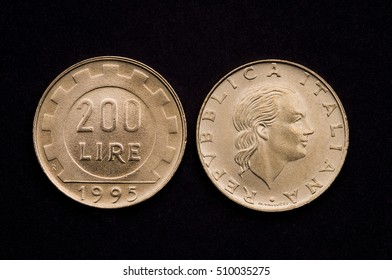 Italian 200 Lire Coin