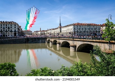 The Italian Air Force Team Over Turin (Torino)