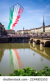 The Italian Air Force Team Over Turin (Torino)