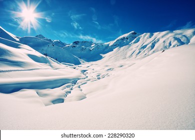 The Italian Alps In Winter