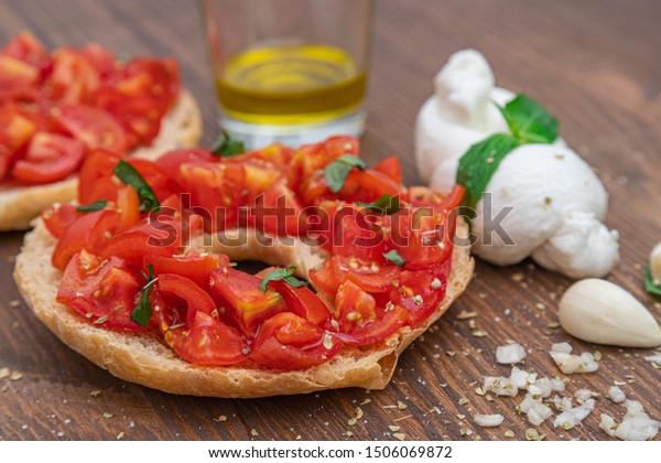 Italian Appetizer Friselle Italian Dried Bread Stock Photo Edit Now