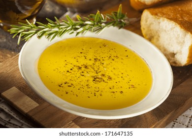 Italian Bread with Olive Oil for Dipping with Pepper and Cheese - Powered by Shutterstock