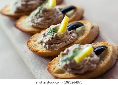 Italian Bruschetta Sandwiches With Tuna Pate