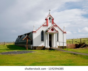 The Italian Chapel On Lamb Holm In Orkney, Scotland, UK