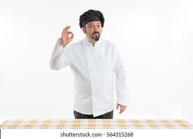 Italian Chef Isolated On White