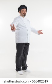 Italian Chef Isolated On White